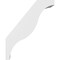 Ekena Millwork 5 1/2-in. W x 18-in. D x 22-in. H Funston Architectural Grade PVC Knee Brace BRCP055X18X22FST - alternate 4